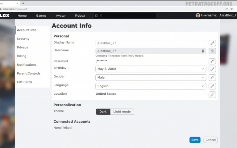 Roblox Account Settings: Guía Completa para Configurar y Proteger tu Cuenta Roblox Account Settings