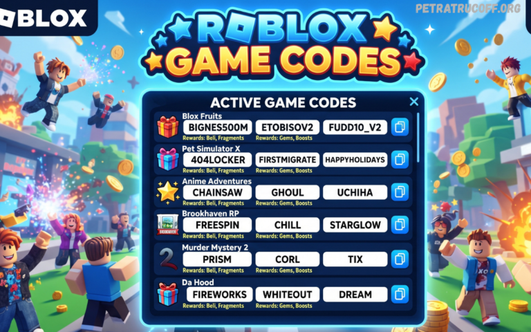 Roblox Game Codes