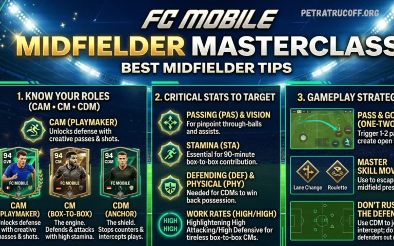 Best Midfielder Tips in FC Mobile