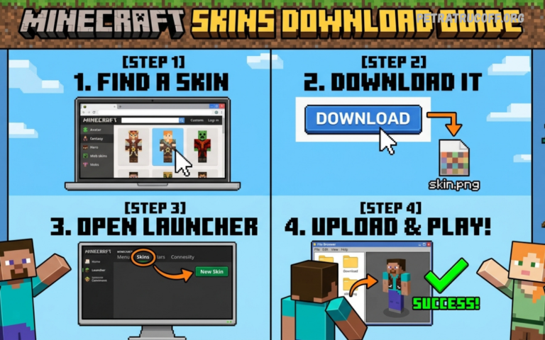 Minecraft Skins Download GuideMinecraft Skins Download Guide